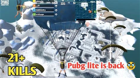 Kills Pubg Lite Is Back Pubg Lite Intense Gameplay Bgmi Lite