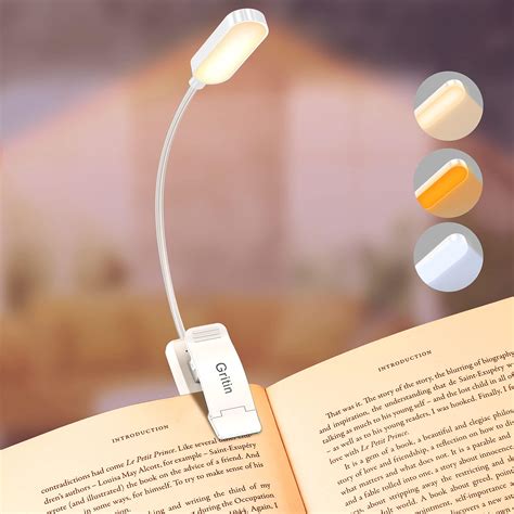 Gritin Lampe De Lecture Rechargeable Led Pour Lire Au Lit Soin Des