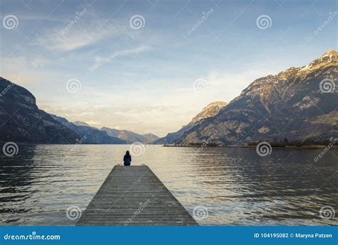 Self Reflection Stock Photo Image Of Person Epic Switzerland 104195082