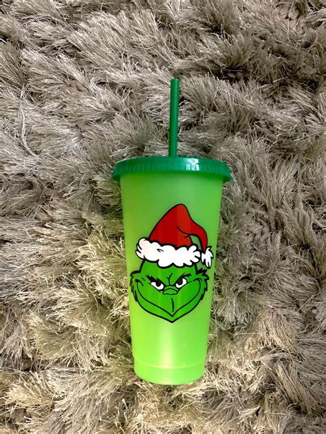 The Grinch Color Changing Tumbler The Grinch Christmas T Etsy