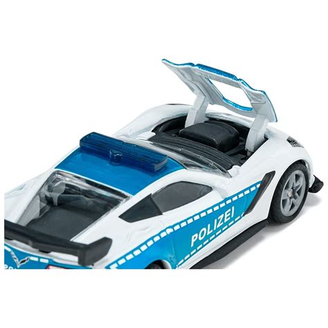 Siku Chevrolet Corvette Zr Police Car Police Toy Metal Plastic