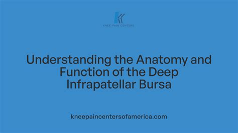 deep infrapatellar bursitis