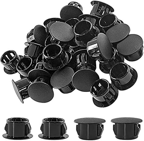 Amazon Murtenze Pcs Mm Black Hole Plugs Plastic Flush