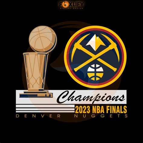 Basketball Denver Nuggets 2023 NBA Finals Champions SVG File