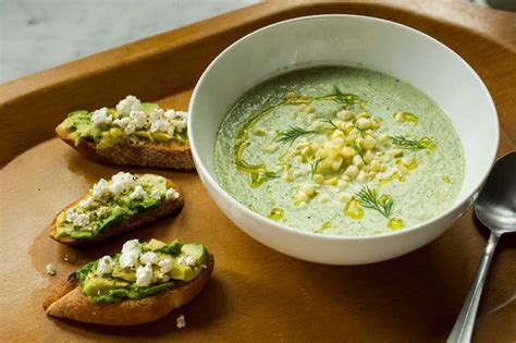 Chilled Cucumber Soup With Avocado Toast The New York Times