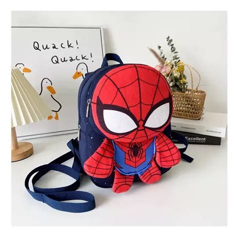 Mochila Escolar Infantil Spider Man Para Modelar D Color Spider Man