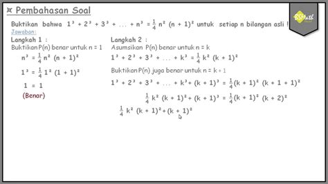 Detail Contoh Soal Induksi Matematika Sederhana Dan Pembahasannya