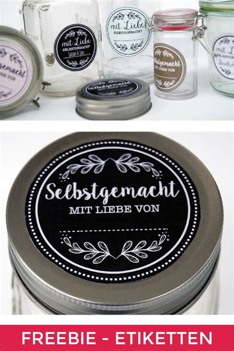 Mit Liebe Selbstgemacht Etiketten F R Gastgeschenke Etiketten