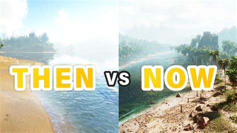 Epic Graphics Comparison Then Vs Now Ark Survival Ascended Youtube