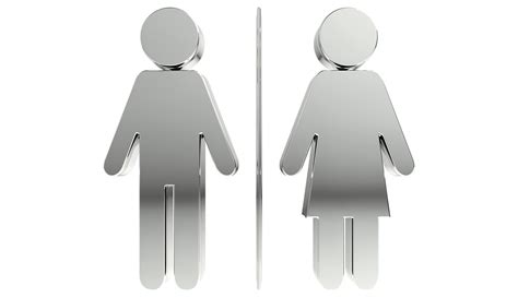 Iconos De Baño Símbolo De Hombre Y Mujer Señales De Baño Fondo