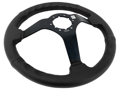 1970 Ford Falcon Steering Wheel Kit Perforated Black Leather St360