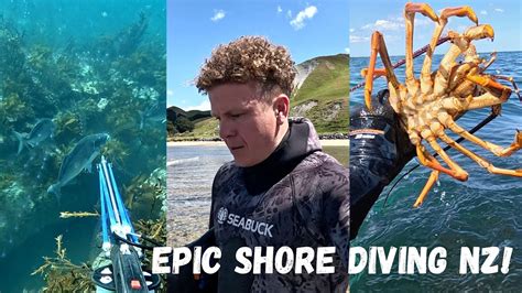 2 Days Shore Diving NZ Spearfishing Catch Cook YouTube