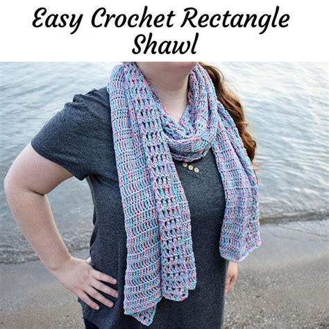 Classy Easy Crochet Rectangle Shawl Pattern Simply Hooked By Janet