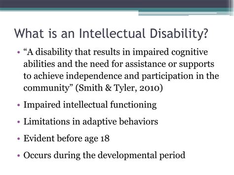 Ppt Getting To Know Intellectual Disabilities Powerpoint Presentation