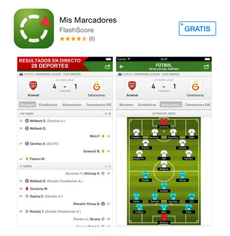 Mis Marcadores Una App Gratuita Para Seguir Los Resultados Deportivos