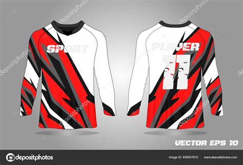 Football Shirt Design Template Stock Vector by ©Cemiwiuw 690937810