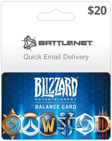 $20 Blizzard Entertainment Gift Card | Instant Email Delivery