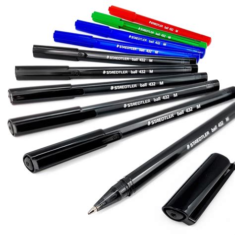 Staedtler Ball 432 Ballpoint Pens Stick Pens Medium Essential Pack