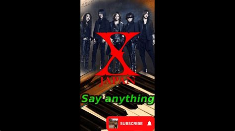 Say Anything X Japan By Yoshiki Piano Sheet Music Shorts