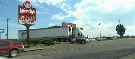 Delivery Driver Gets Stuck in Wendy's Drive-Thru