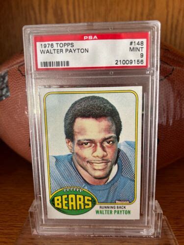 Topps Walter Payton Rc Rookie Psa Centered With No Surface