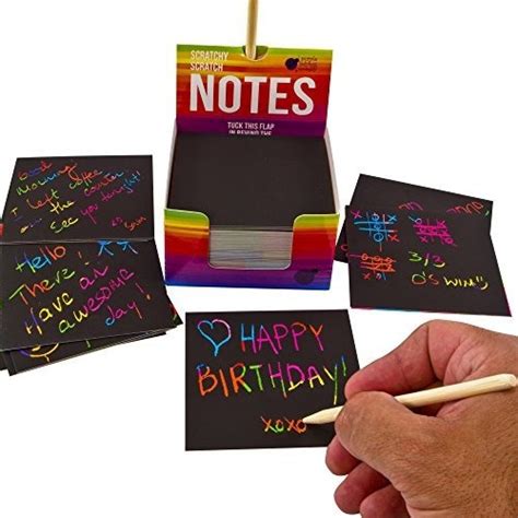 Rainbow Scratch Off Mini Notes Mas Lapices Stylus Hoja Env O Gratis