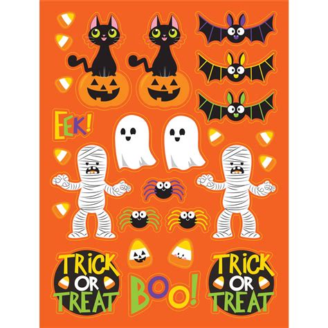 Spooky Friends Halloween Stickers 4 Count