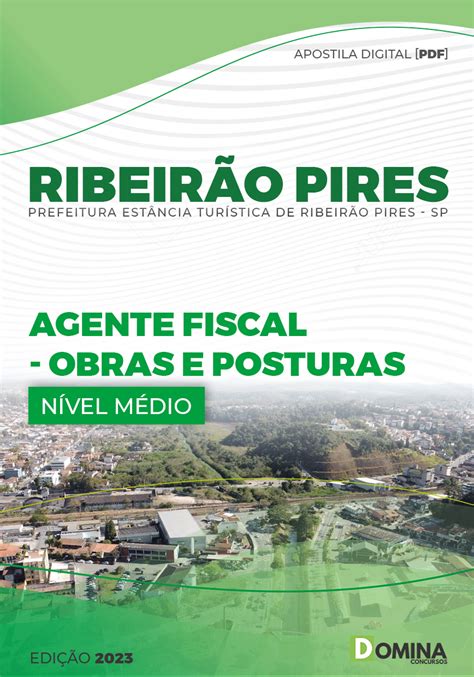 Apostila Pref Ribeirão Pires SP 2023 Agente Fiscal Postura