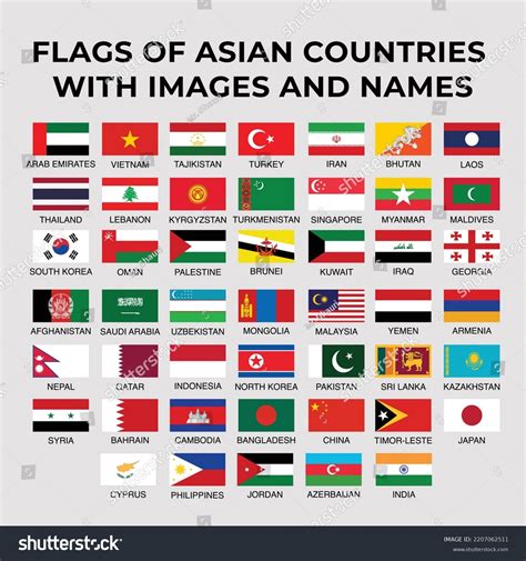 Asian Flags