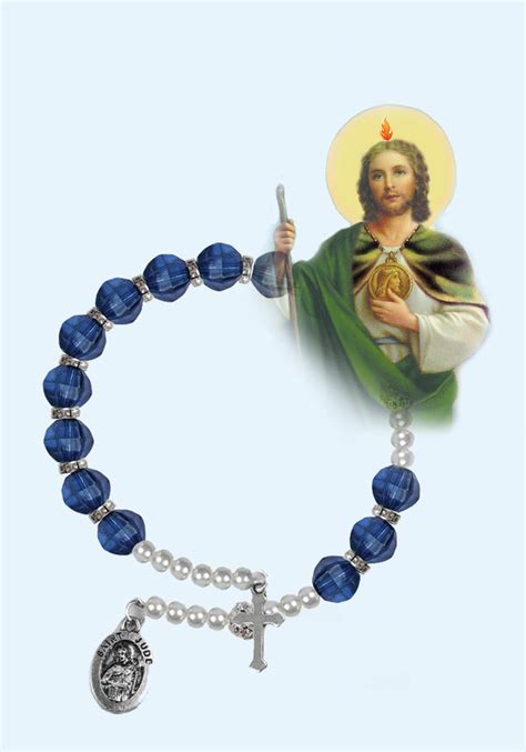 St-Jude-blue-and-silver-crystal-wrap-bracelet-edit - Franciscan Friars ...