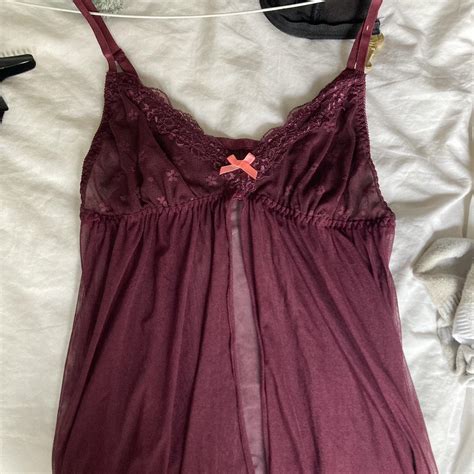 Italian Vintage Red Lingerie Top Depop