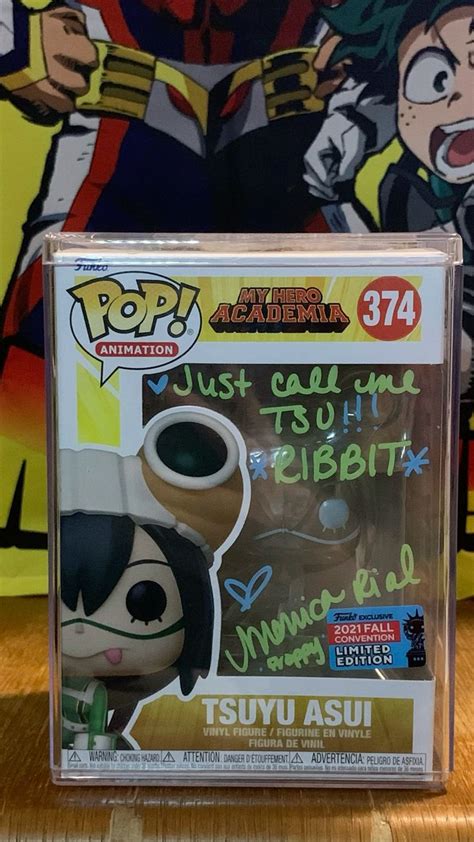 Tsuyu Asui #374: 2021 Fall Convention Exclusive. SIGNED by English Voice Actor Monica Rial ...