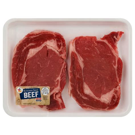 Save On Giant Natural Thin Cut Beef Ribeye Steak Fresh Order Online