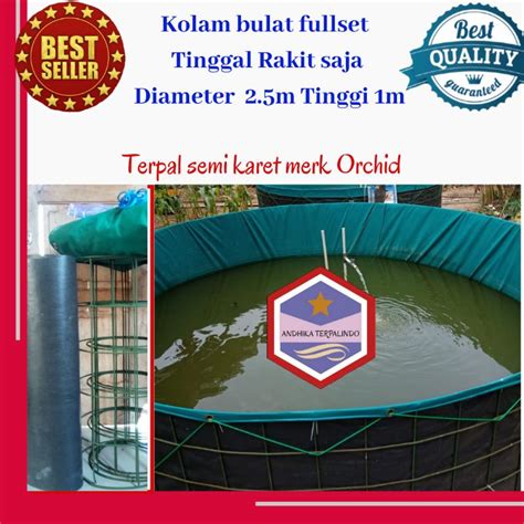 Jual Kolam Terpal Fullset Diameter M Tinggi M Kolam Bulat Fullset