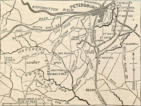 Generals Of The Civil War South: Petersburg Va Civil War Map