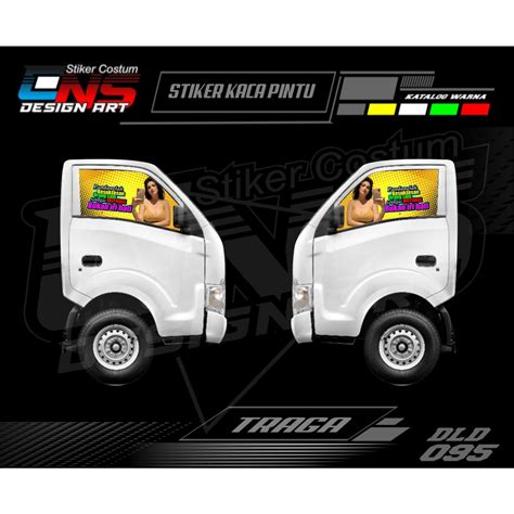 Jual Stiker Kaca Pintu Depan One Way Isuzu Traga Pick Up Sticker Cewek