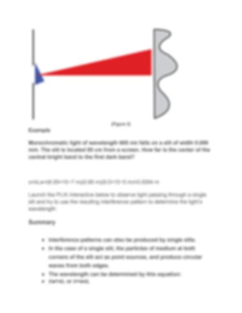 SOLUTION: Single slit diffraction - Studypool