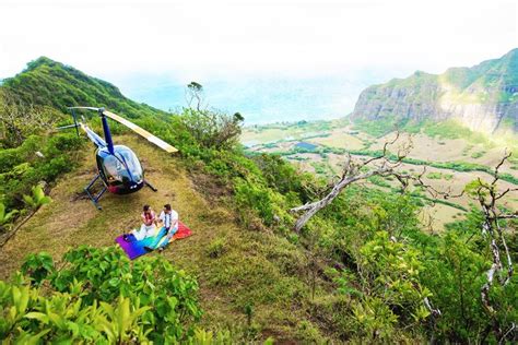 Oahu Helicopter Ride With Romantic Landing Oahu Hawaii Tours