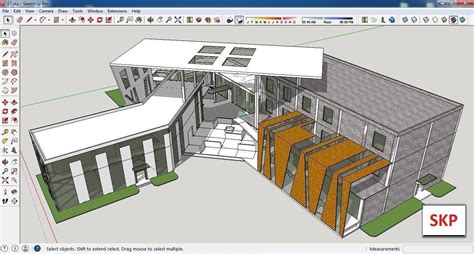 Sketchup Cultural Center E7 3d Model Skp