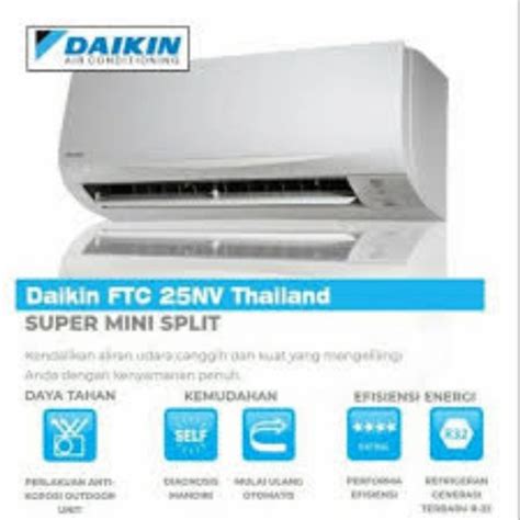 Jual Ac Daikin Nv Ftc Nv Pk Thailand Unit Saja Shopee Indonesia