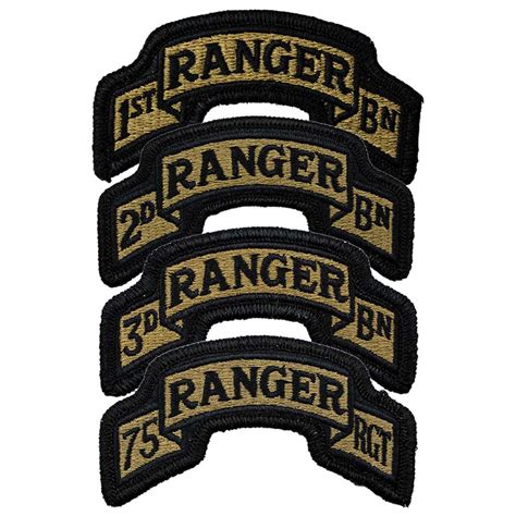 Army Various Ranger Patch, OCP Color with Velcro