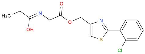 2 1 Oxopropylamino Acetic Acid 2 2 Chlorophenyl 4 Thiazolyl Methyl