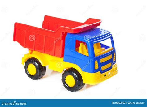 Colorful toy truck stock image. Image of playful, rubber - 24359559