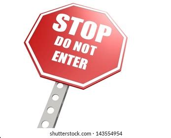 Stop Do Not Enter Road Sign Stock Illustration 143554954 | Shutterstock