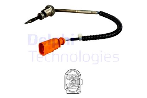 DELPHI CZUJNIK TEMPERATURY SPALIN DELPHI TS30146 UDI A4 ALLROAD B8 A4