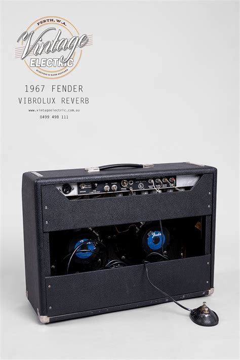 Fender Vibrolux Reverb Mint Blackface Amplifier Vintage Electric