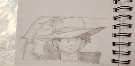 Luffy sketch : r/OnePiece