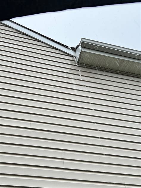 Roof How To Fix Rain Water Missing Gutter On The 2nd Floor Home