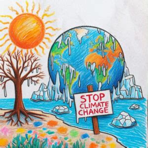 45+ Climate Change Drawing Ideas | Earth Reminder