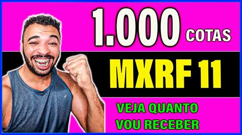 1 000 COTAS DO MXRF11 VEJA QUANTO VOU RECEBER EM FEVEREIRO YouTube